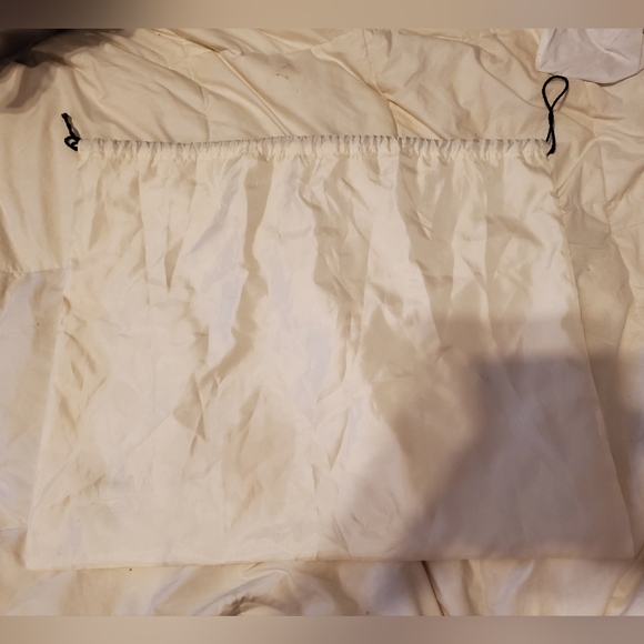 Extra Large Silk Coach Dustbag Large 19 X 23 Ivory Cream Silky Fabric Purse - Picture 3 of 3